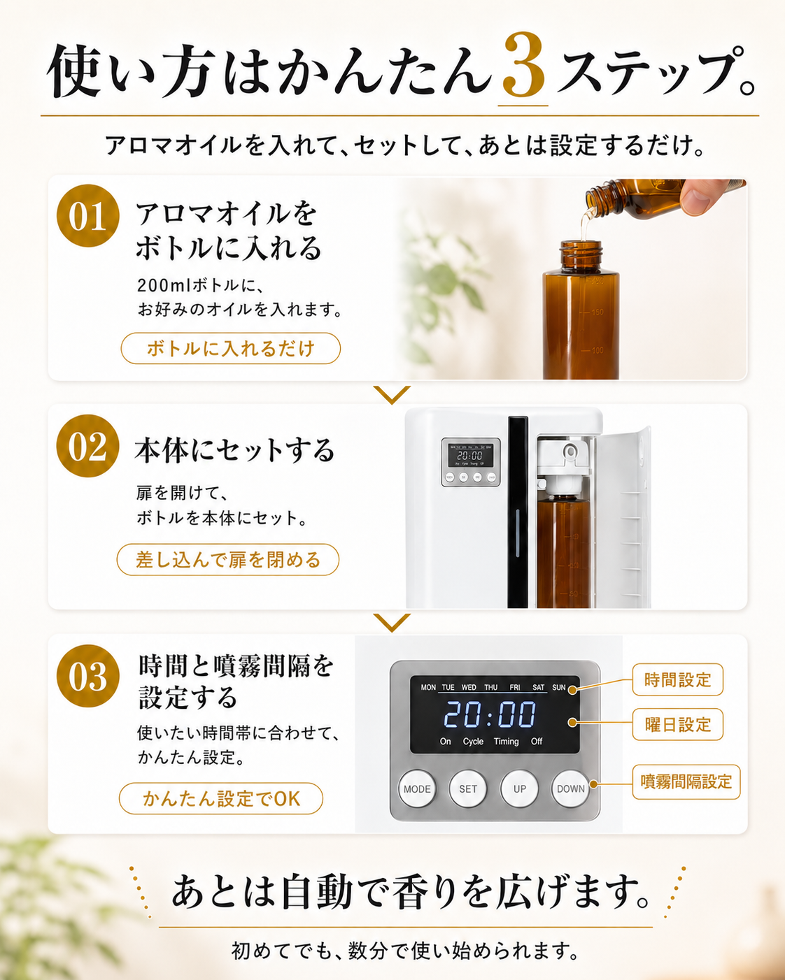 玄関・リビング・寝室・トイレ・店舗に設置可能