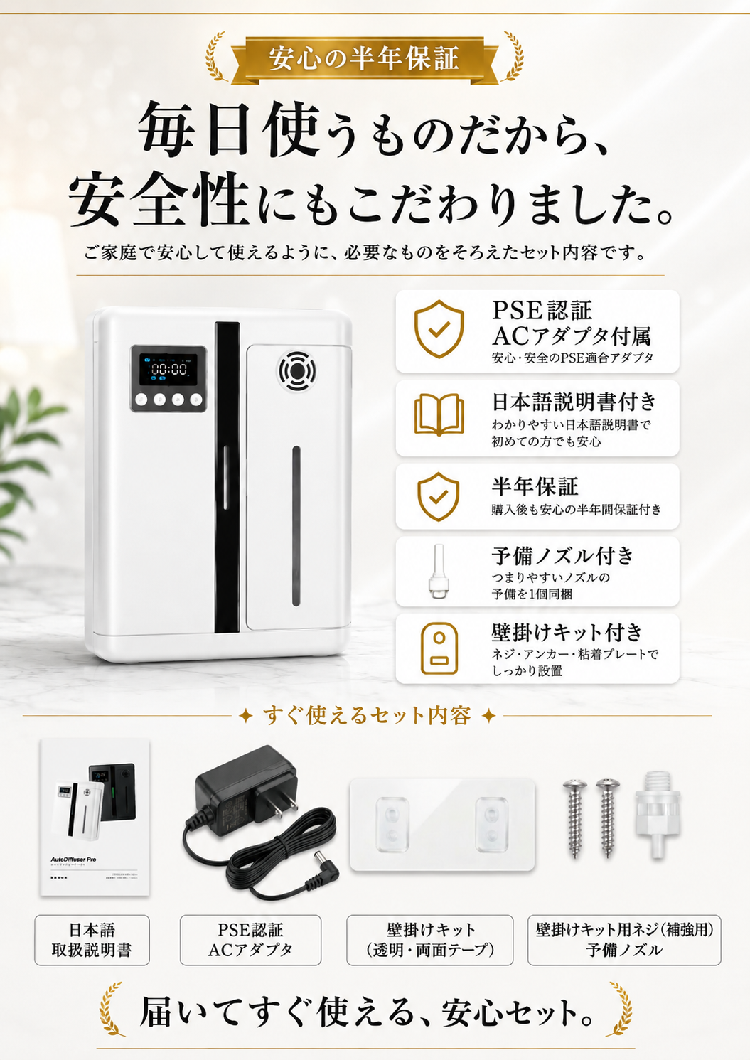 家庭の香り管理と店舗の空間演出に